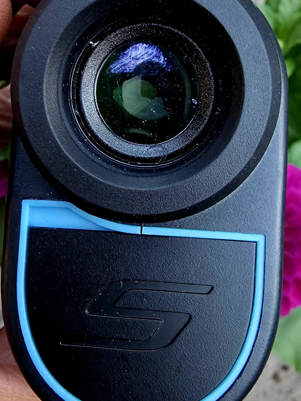 Shot Scope Black Rangefinder with Teal Accent Stripe
